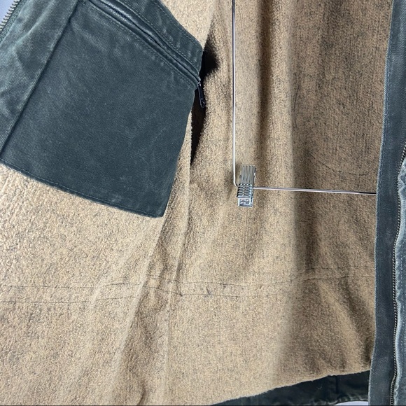 Vintage CARHARTT Womens size Large or Mens Medium Y2K detachable hood green - Picture 9 of 12